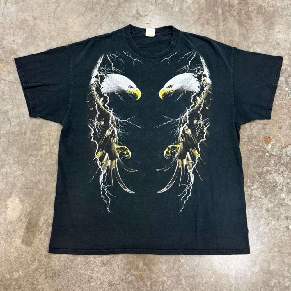 Vintage Eagle Lightning Nature‎ tee Size XL